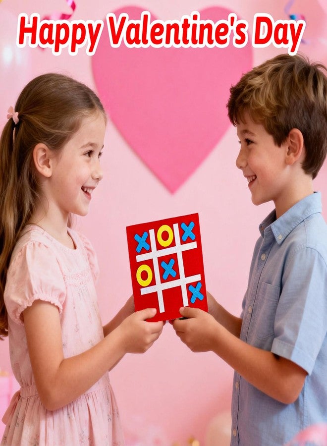 AugToy 24PCS Tic Tac Toe Strategic Board Game for Kids Valentine Exchange Gifts, Birthday Party Favors Bulk for Kids 4-8 8-12 Goodie Treat Bag Stuffers Classroom Treasure Chest Box Toys Carnival Prizes - Image 2
